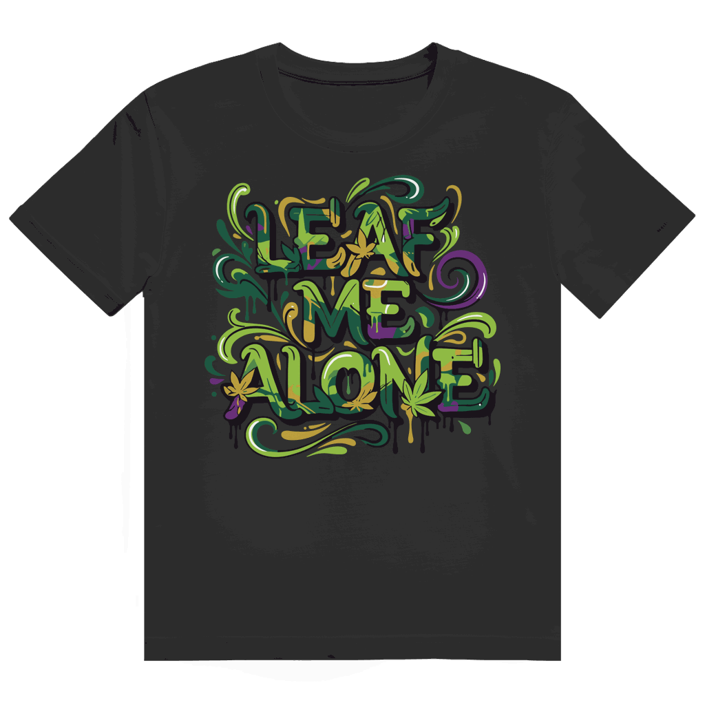 Heavy Cotton T-Shirt - Leaf me alone | Division420®