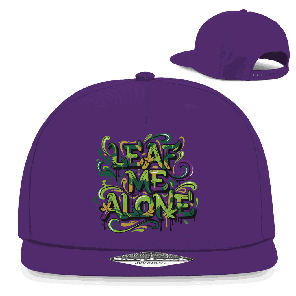 Snapback Rapper Cap - Leaf me alone | Division420®