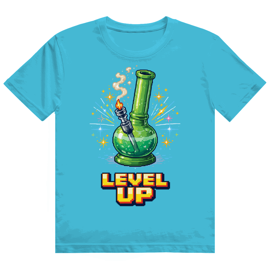 Division420 Heavy Cotton T-Shirt Level Up mit nachhaltiger Baumwolle und modernem Tubular Fit