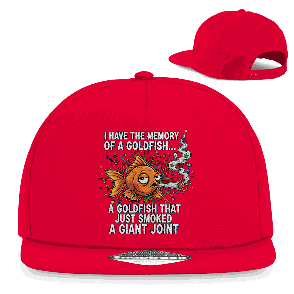 Division420 Snapback Cap Memory of a Goldfish aus Baumwoll-Twill mit 5-Panel Design und Retro-Snapbackverschluss