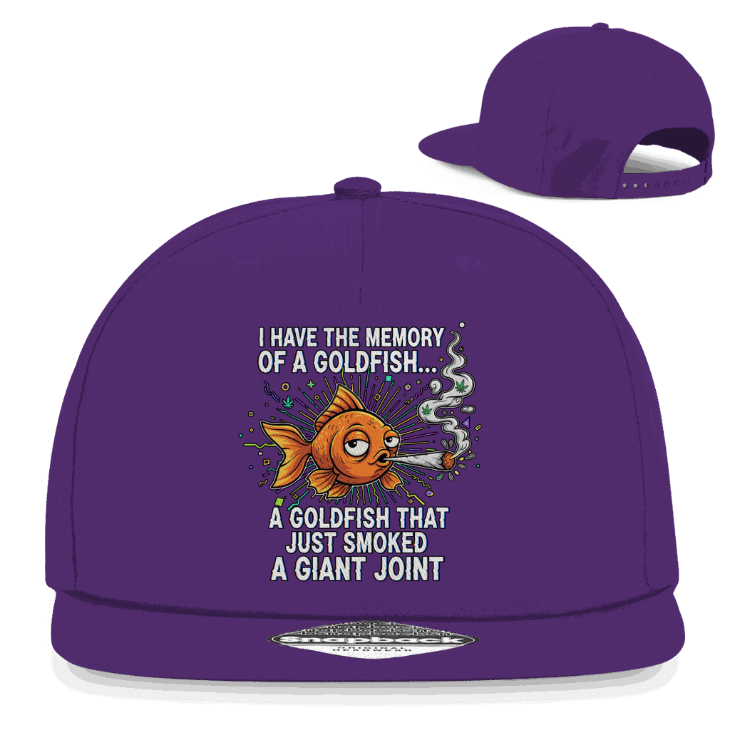 Snapback Rapper Cap - Memory of a Goldfish | Division420®