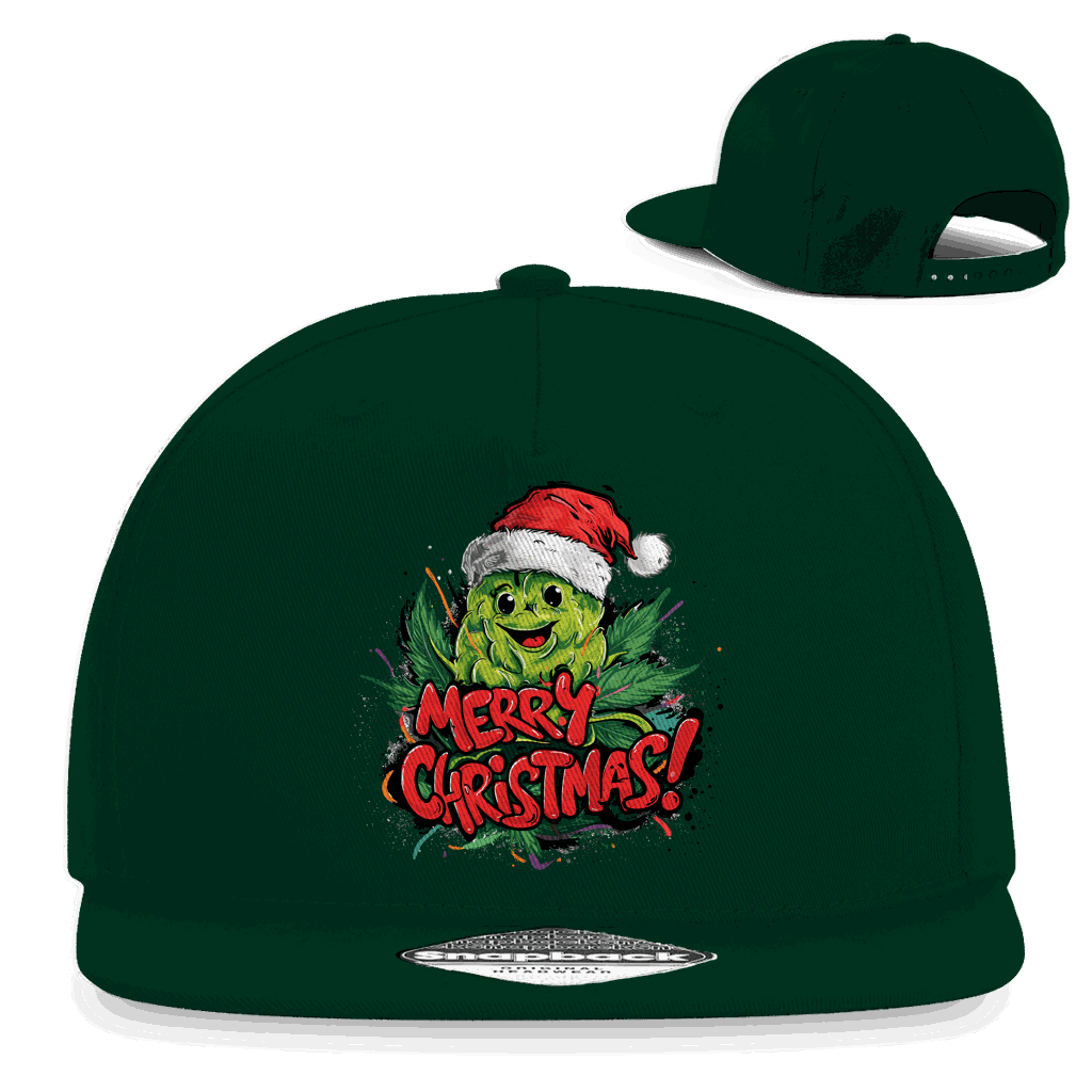 Snapback Rapper Cap - Merry Christmas Bud | Division420®
