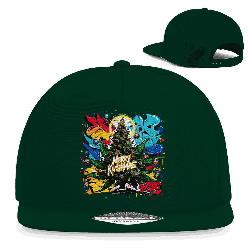 Snapback Rapper Cap - Merry Kushmas | Division420®