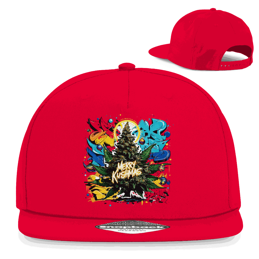Snapback Rapper Cap - Merry Kushmas | Division420®