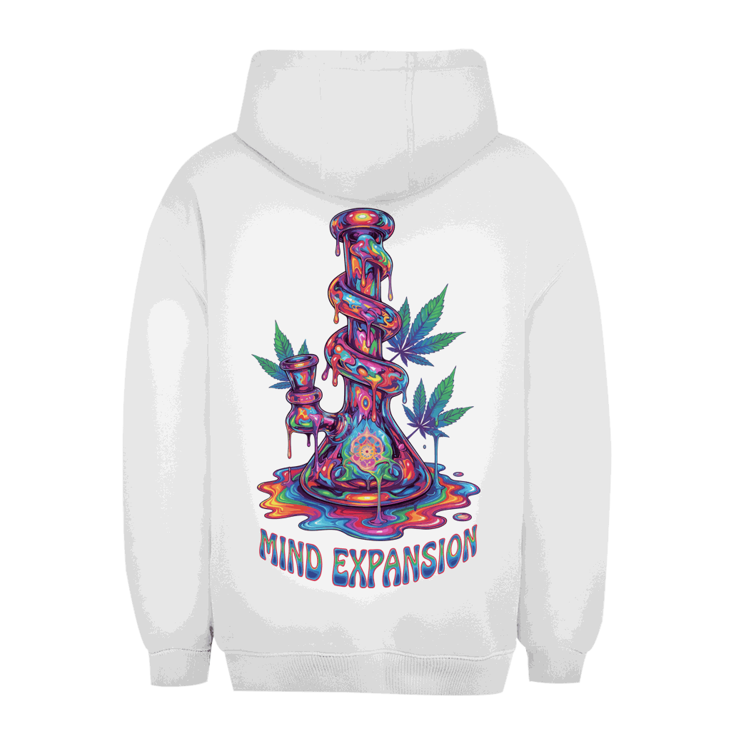 Unisex Oversize Hoodie Mind Expansion von Division420 in Urban Style mit Kapuze und Kängurutasche