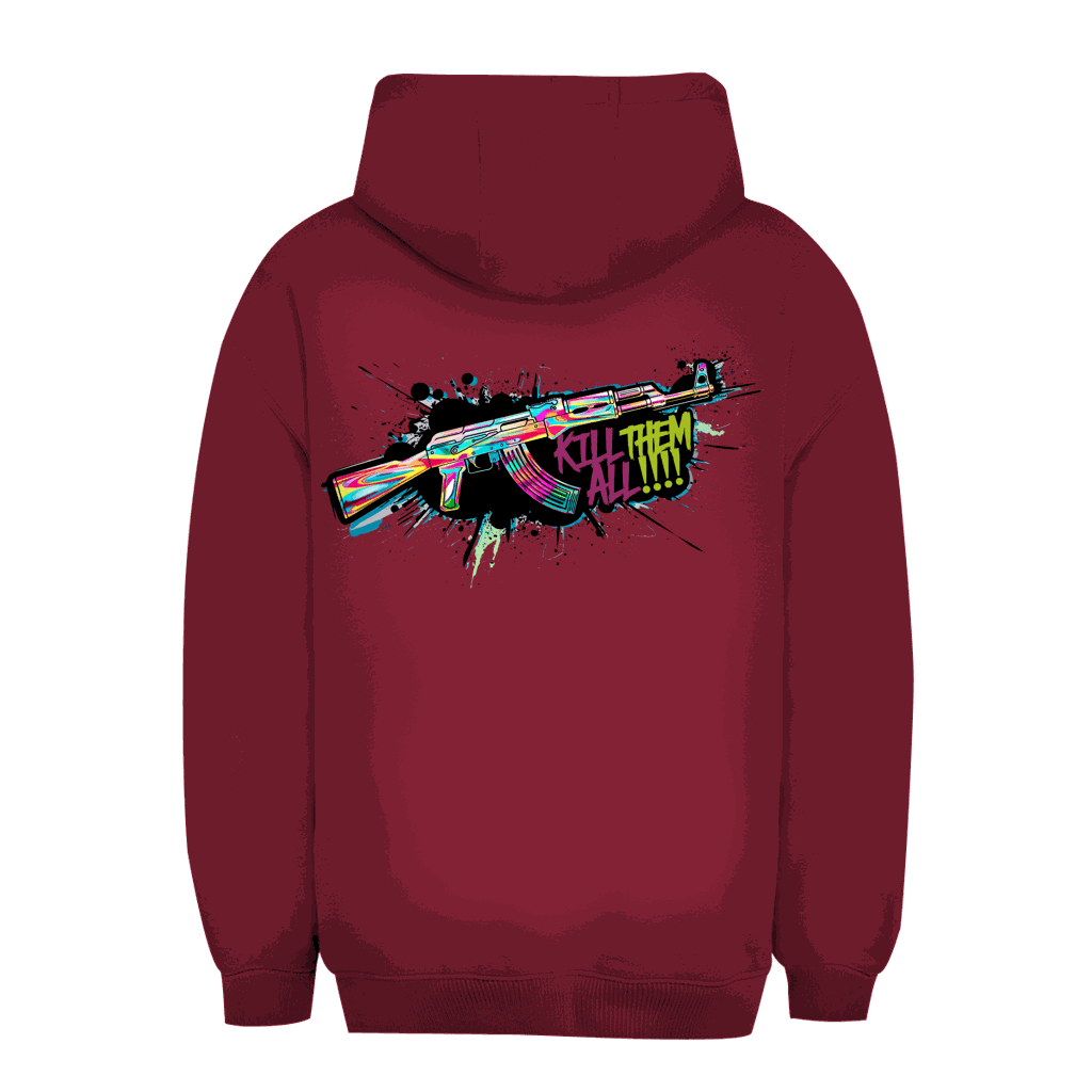 Unisex Oversize Hoodie - Kill Them All Art Print | Division420®