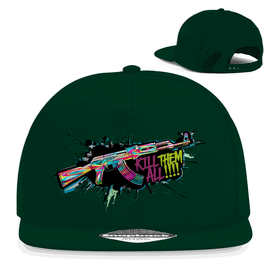 Snapback Rapper Cap - Kill Them All Art Print | Division420®