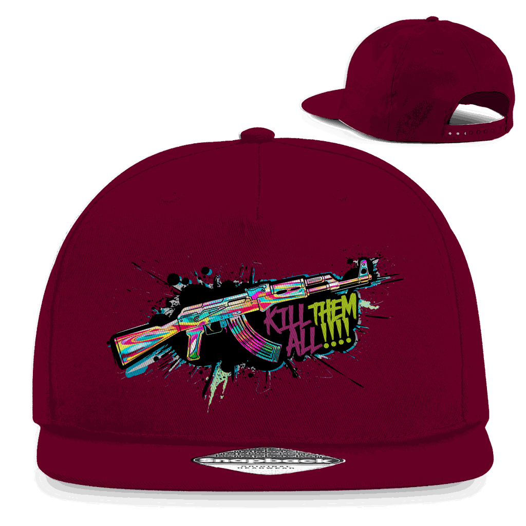Snapback Rapper Cap - Kill Them All Art Print | Division420®