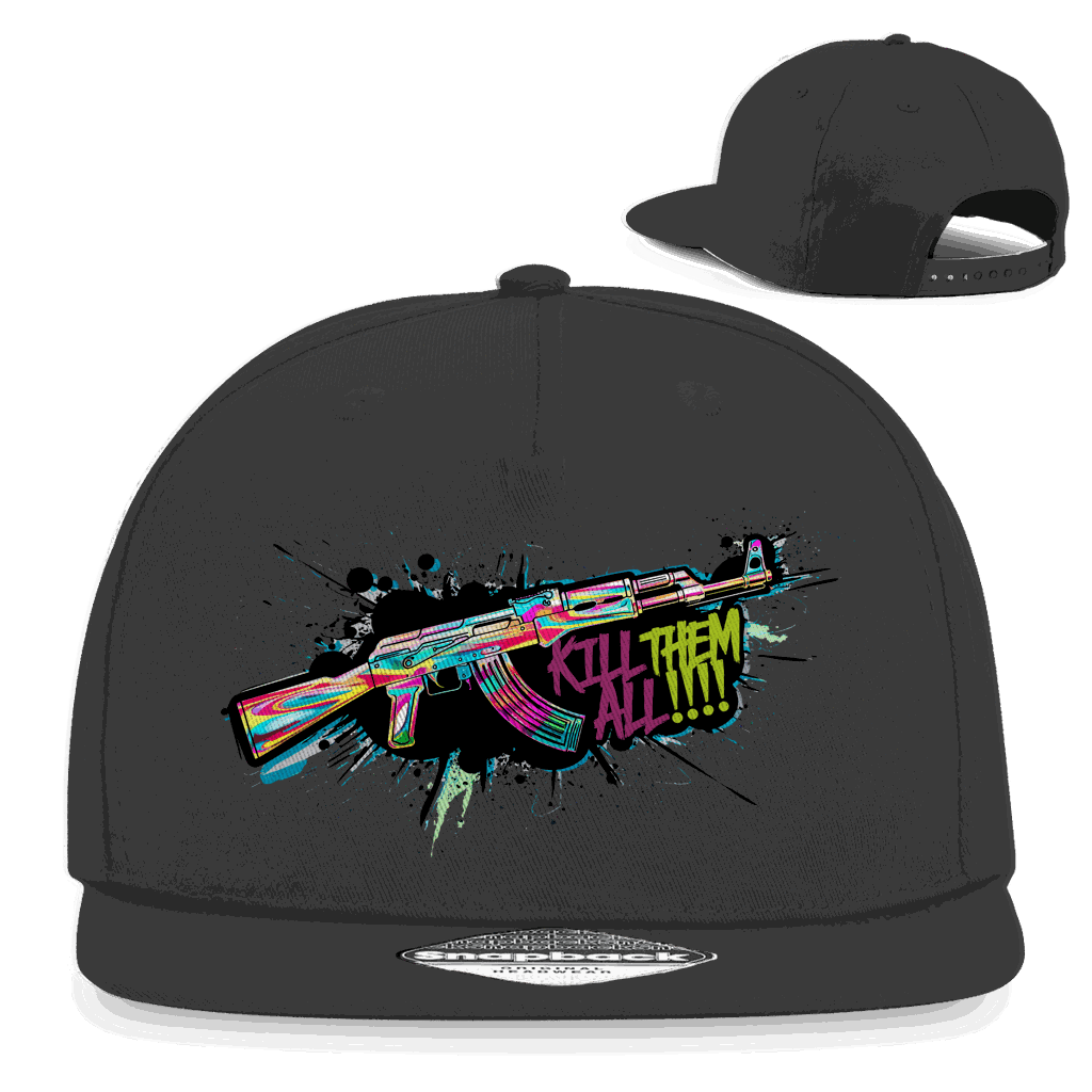 Snapback Rapper Cap - Kill Them All Art Print | Division420®