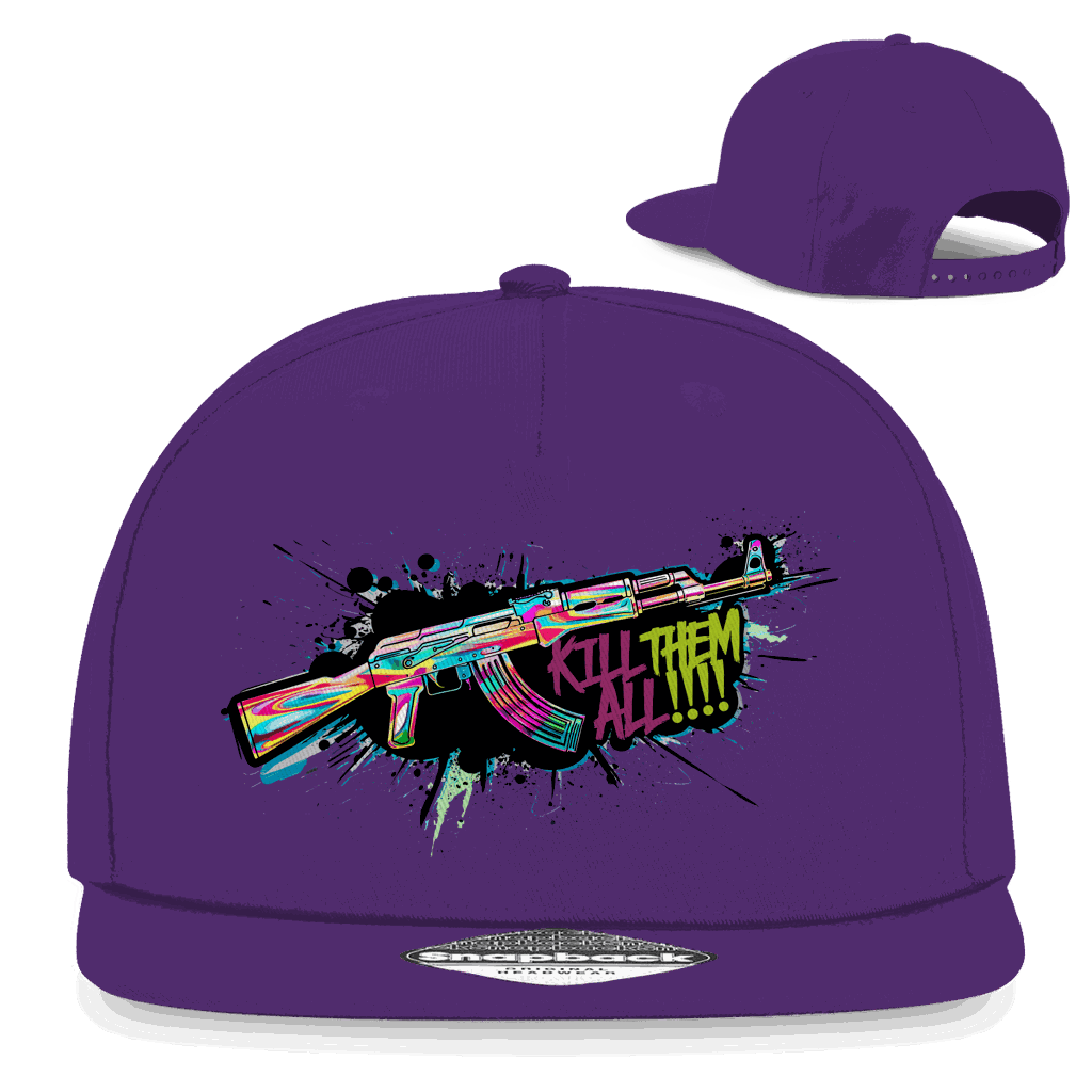 Snapback Rapper Cap - Kill Them All Art Print | Division420®