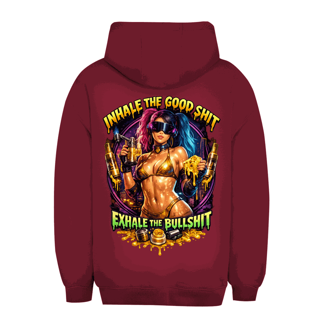 Unisex Oversize Hoodie - Exhale the Bullshit | Division420®