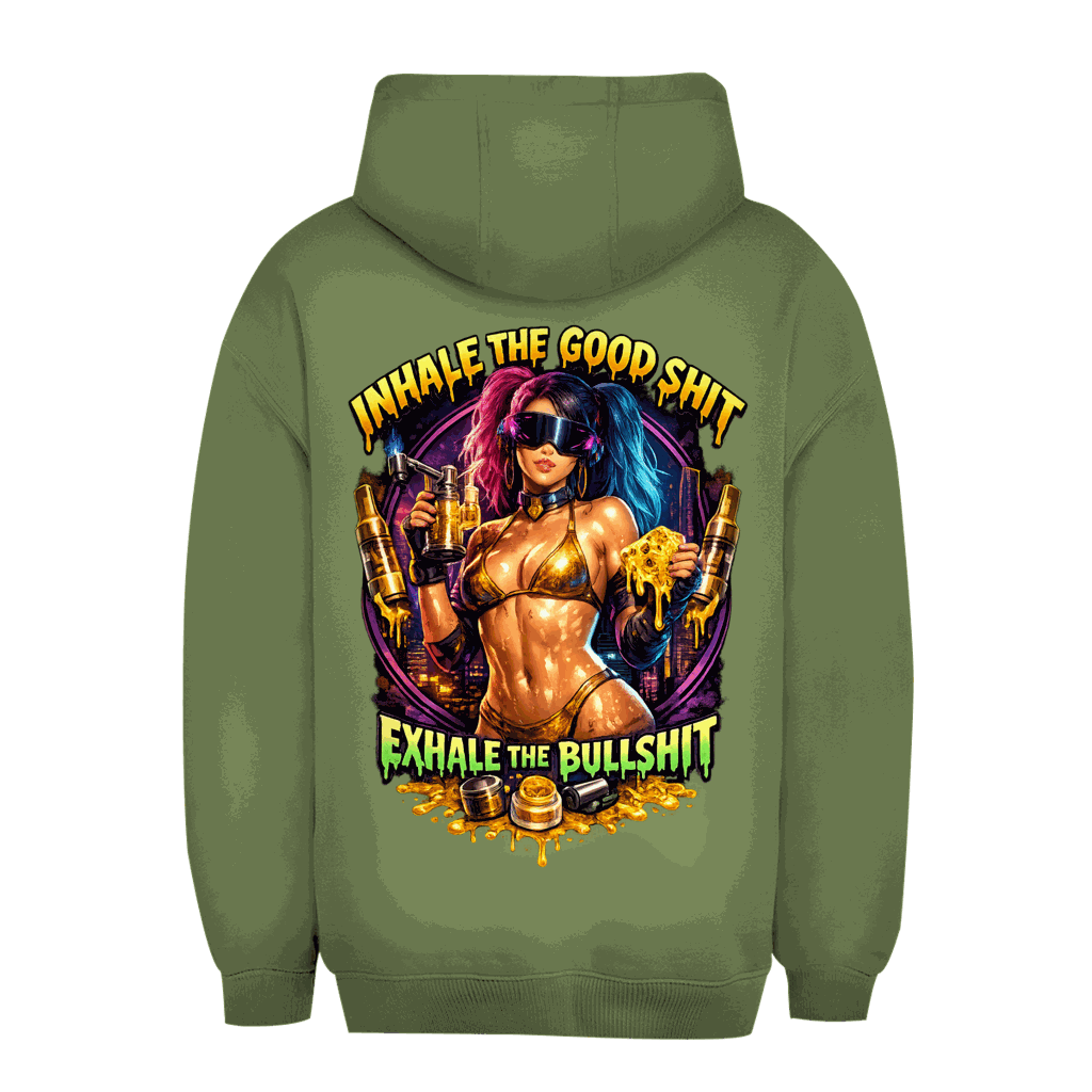 Unisex Oversize Hoodie - Exhale the Bullshit | Division420®