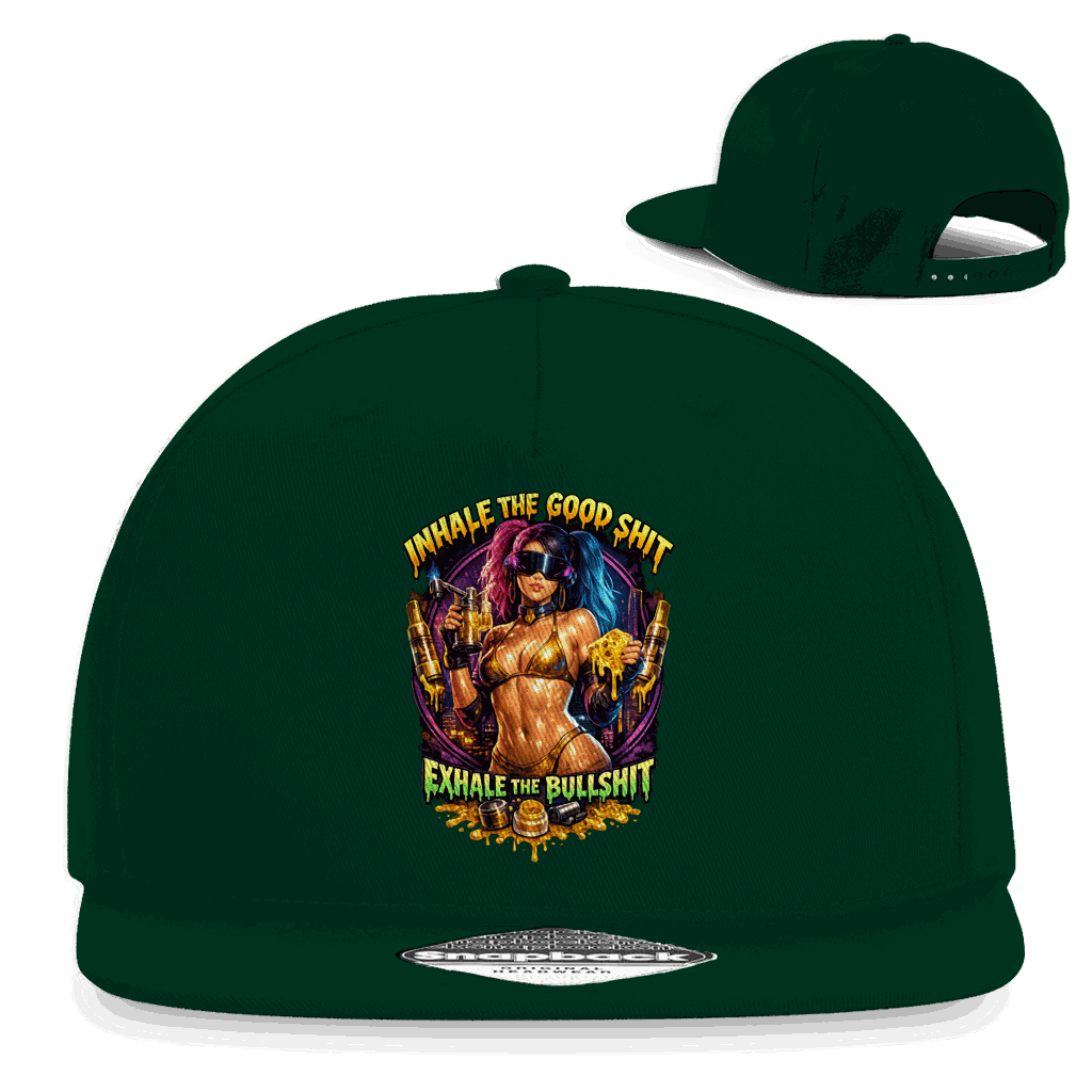 Snapback Rapper Cap - Exhale the Bullshit | Division420®