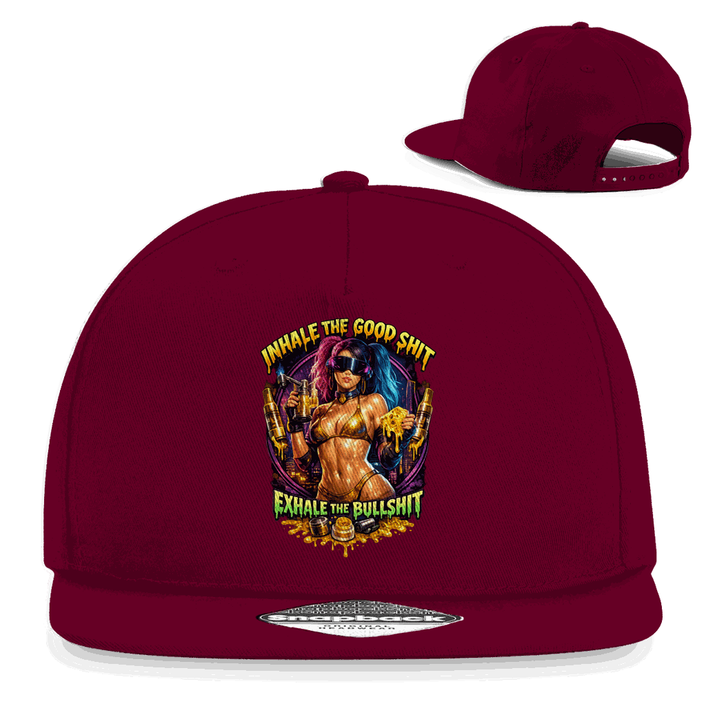 Snapback Rapper Cap - Exhale the Bullshit | Division420®