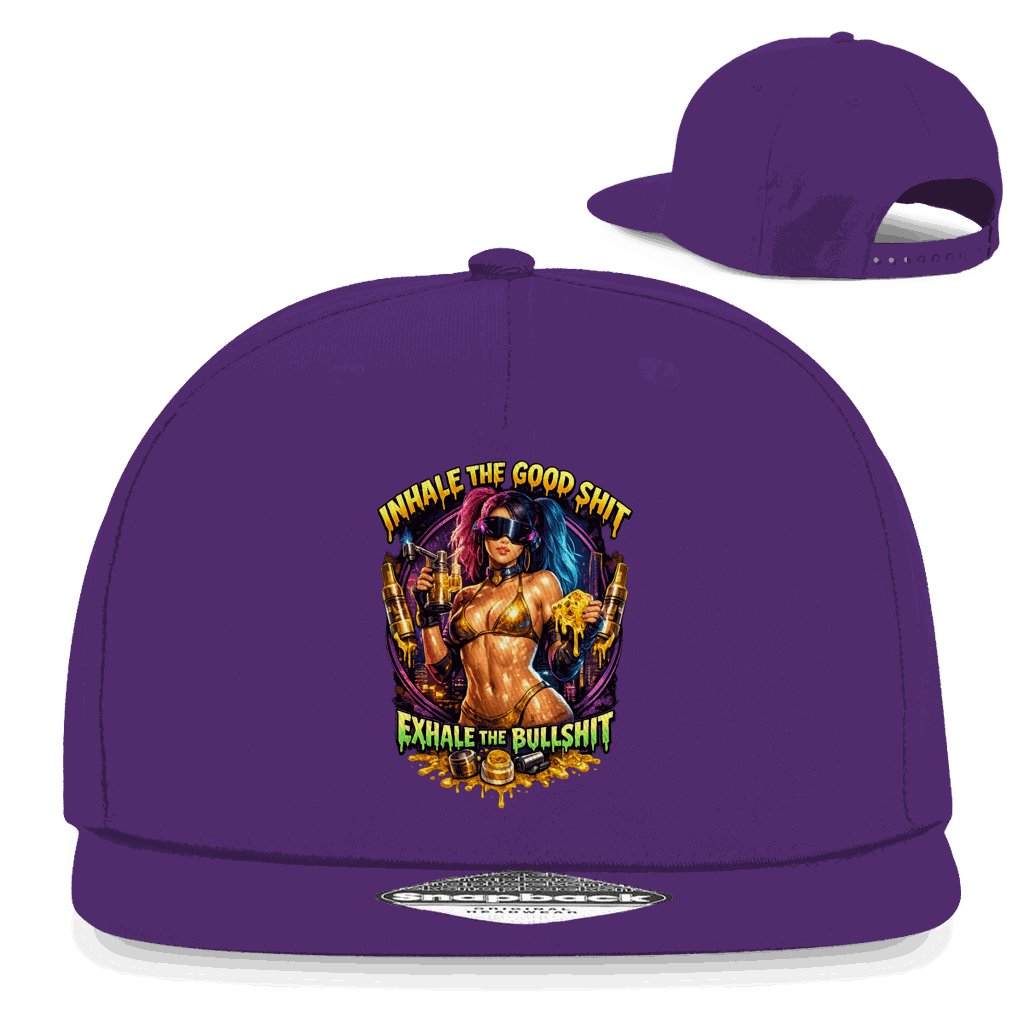 Snapback Rapper Cap - Exhale the Bullshit | Division420®