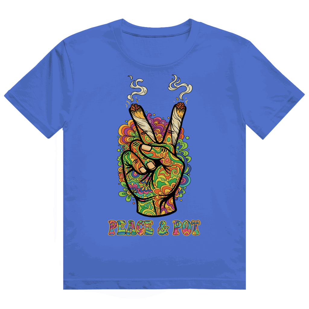 Heavy Cotton T-Shirt - Peace and Pot | Division420®