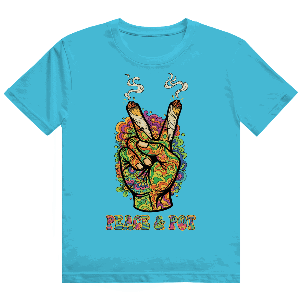 Heavy Cotton T-Shirt - Peace and Pot | Division420®
