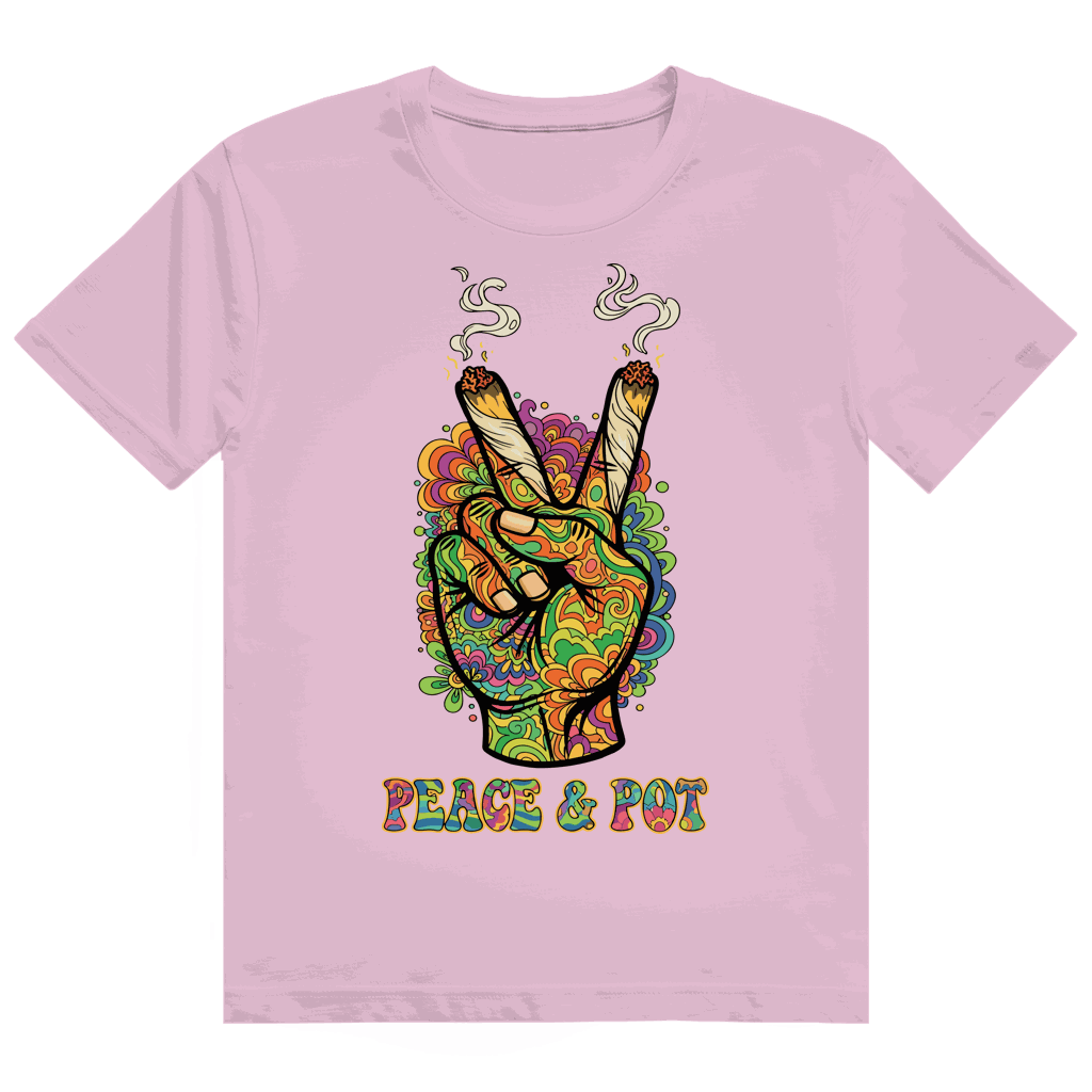 Heavy Cotton T-Shirt - Peace and Pot | Division420®