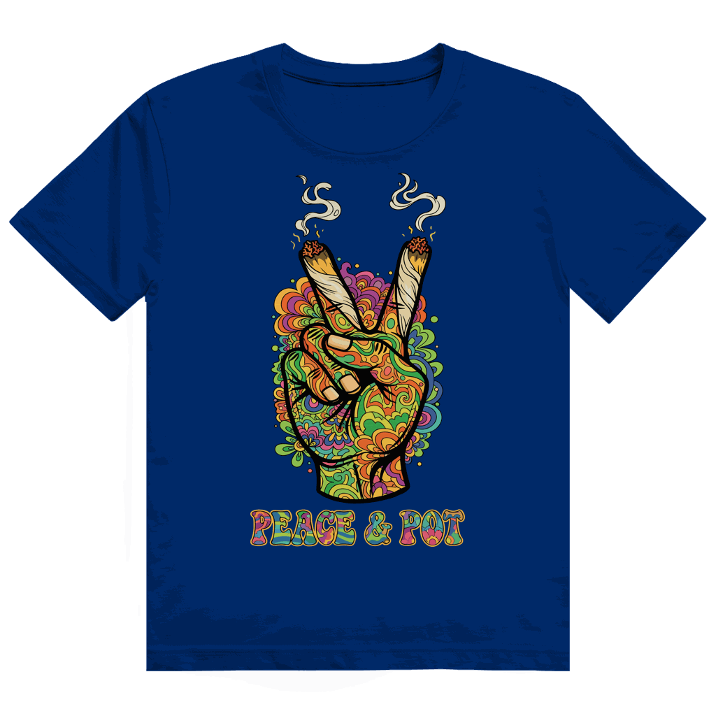 Heavy Cotton T-Shirt - Peace and Pot | Division420®