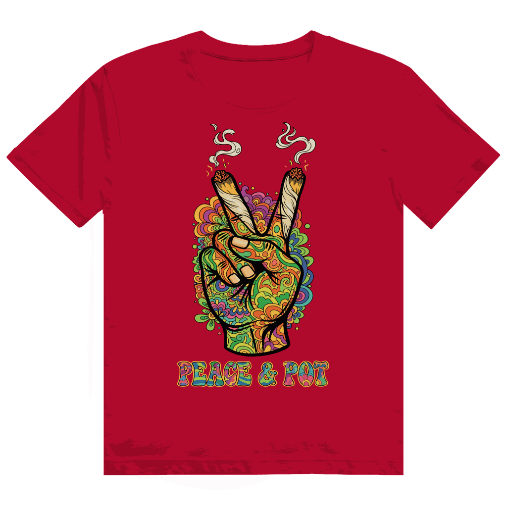 Heavy Cotton T-Shirt - Peace and Pot | Division420®