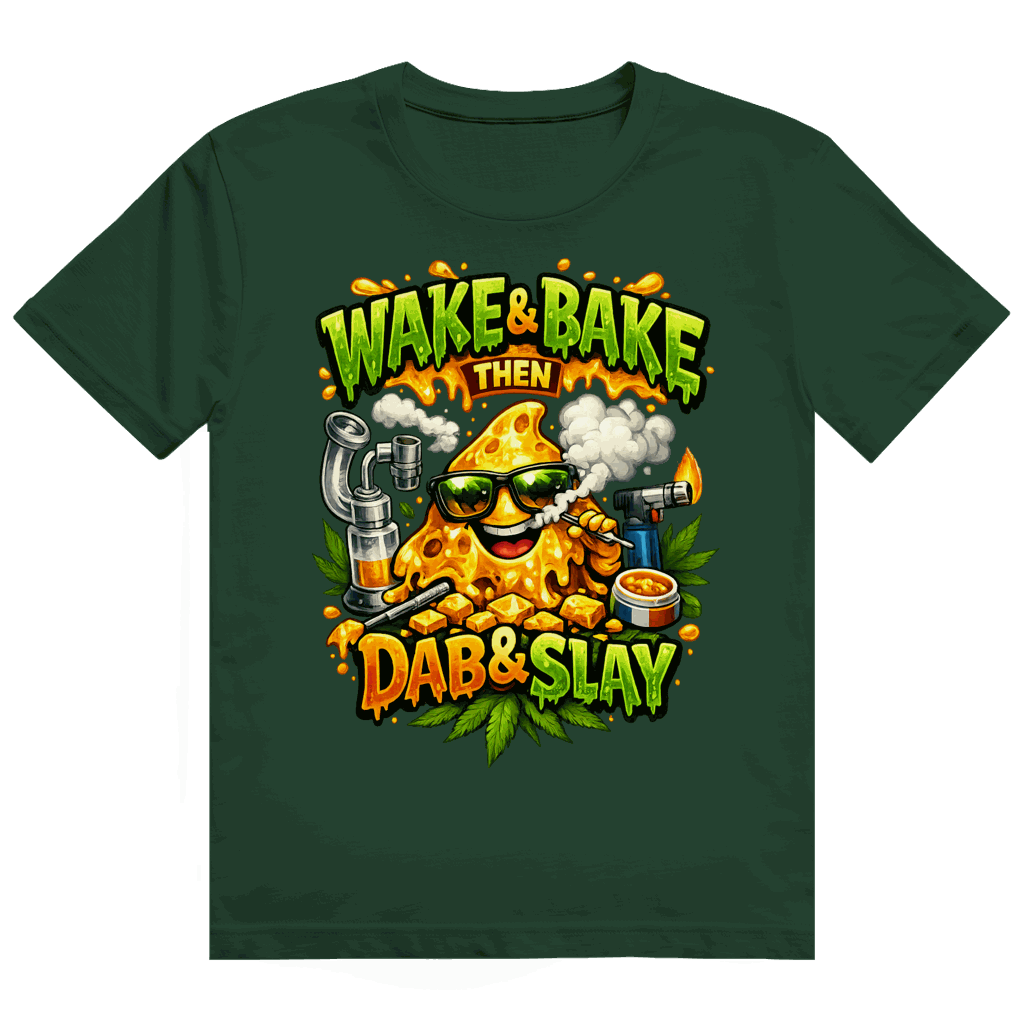 Heavy Cotton T-Shirt - Wake and Bake | Division420®