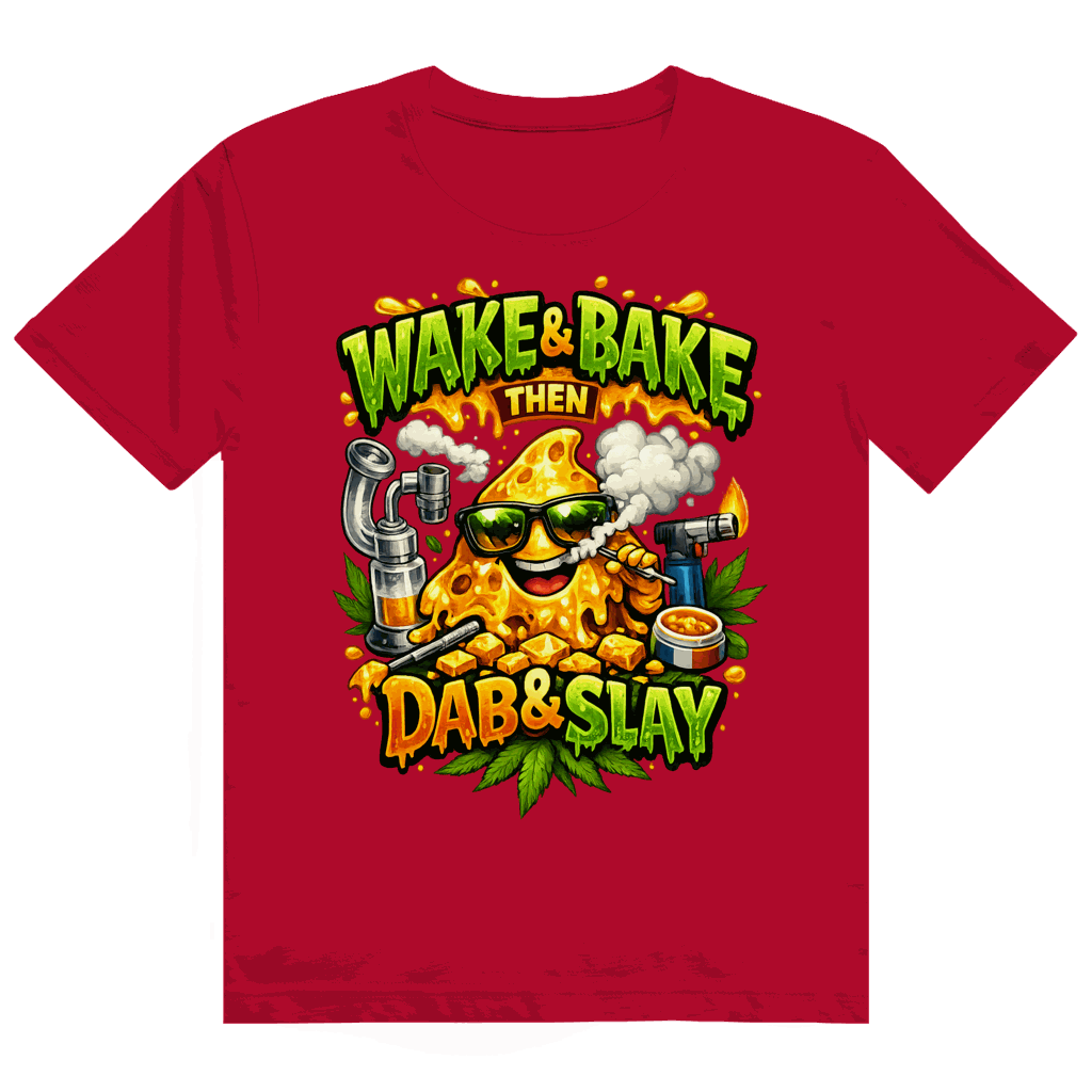 Heavy Cotton T-Shirt - Wake and Bake | Division420®