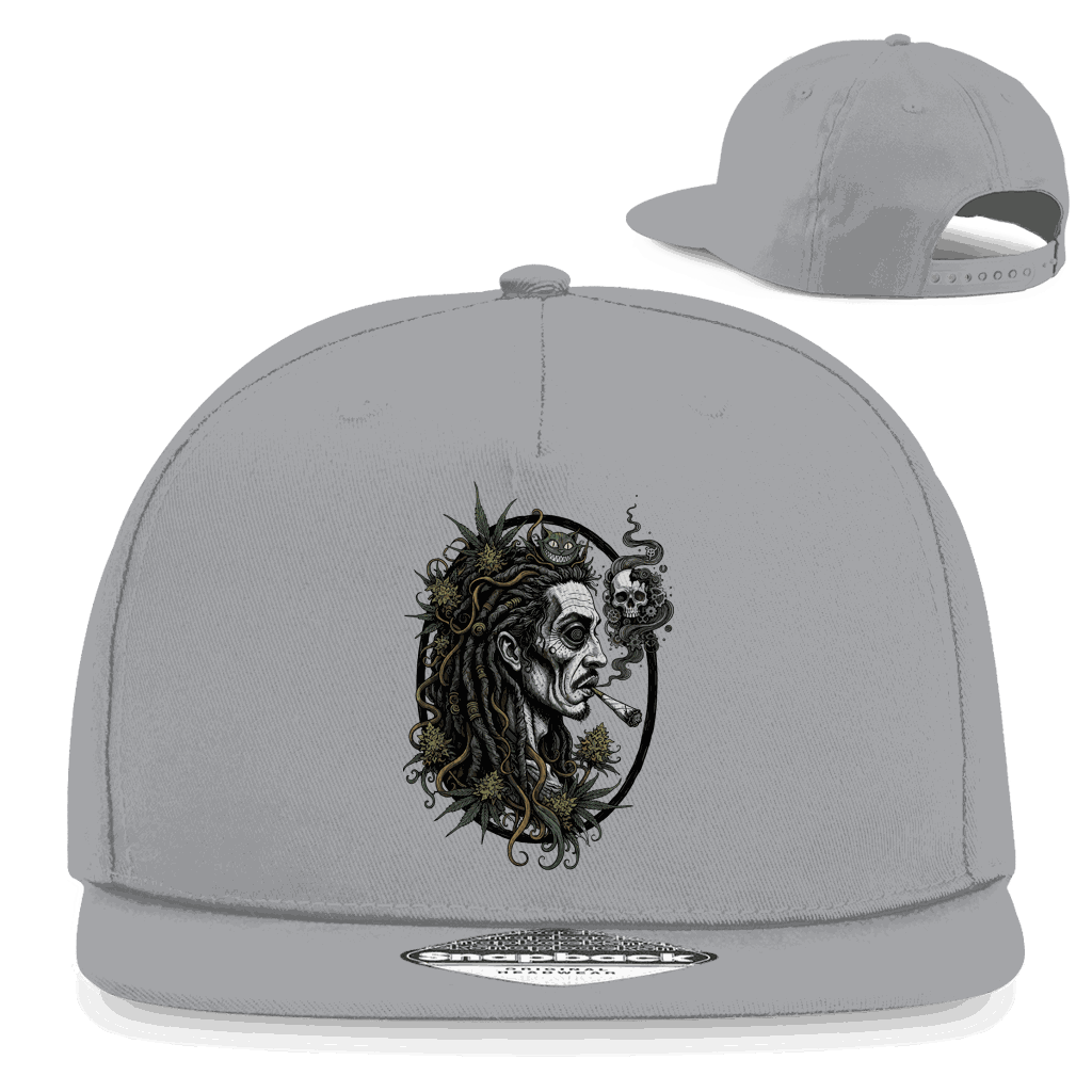 Schwarze Snapback Rapper Cap mit flachem Schirm und modernem Design