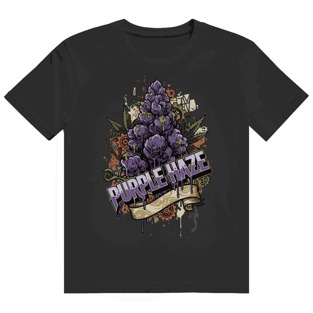 Heavy Cotton T-Shirt - Purple Haze Art Print | Division420®
