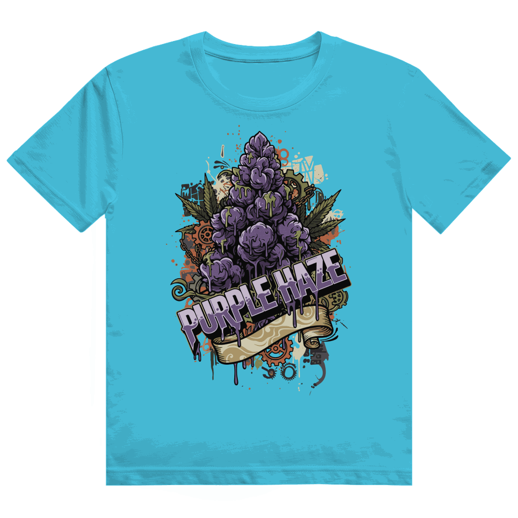 Heavy Cotton T-Shirt - Purple Haze Art Print | Division420®