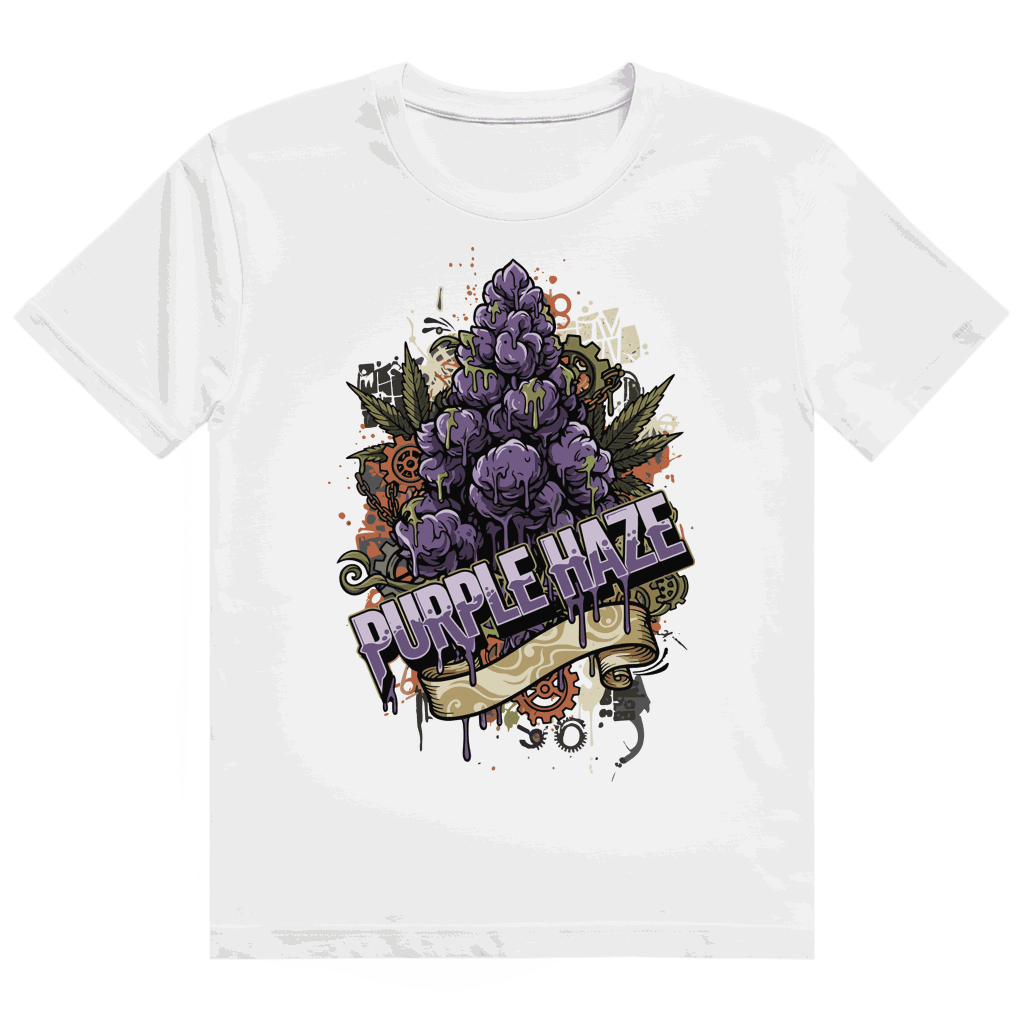Heavy Cotton T-Shirt - Purple Haze Art Print | Division420®