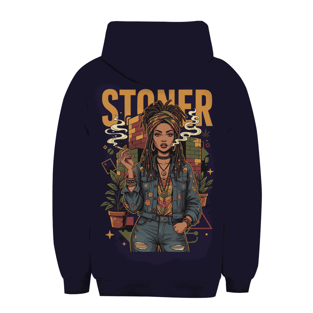 Unisex Oversize Hoodie - Rastafari Stoner Girl | Division420®