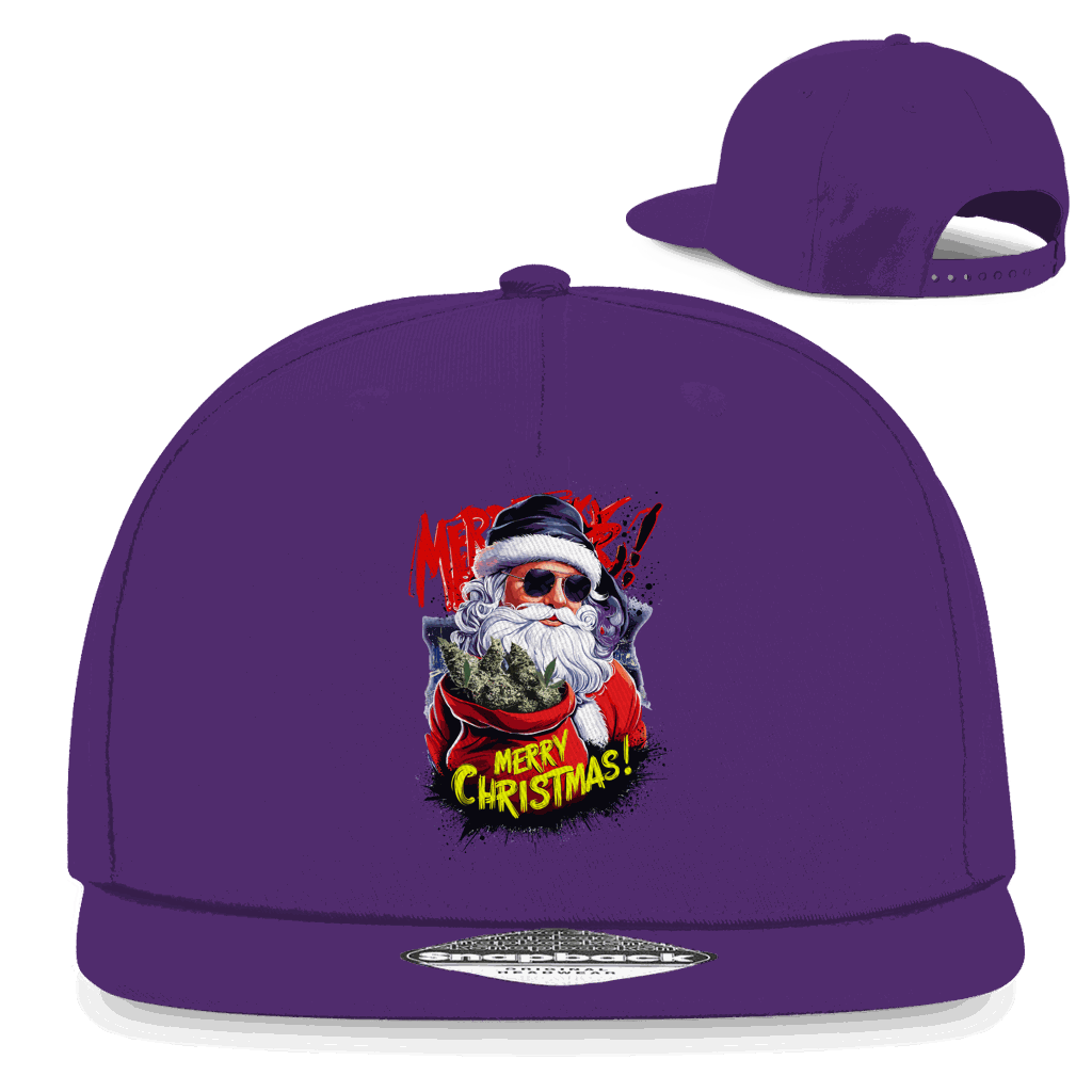 Snapback Rapper Cap - Santa Claus Weed | Division420®