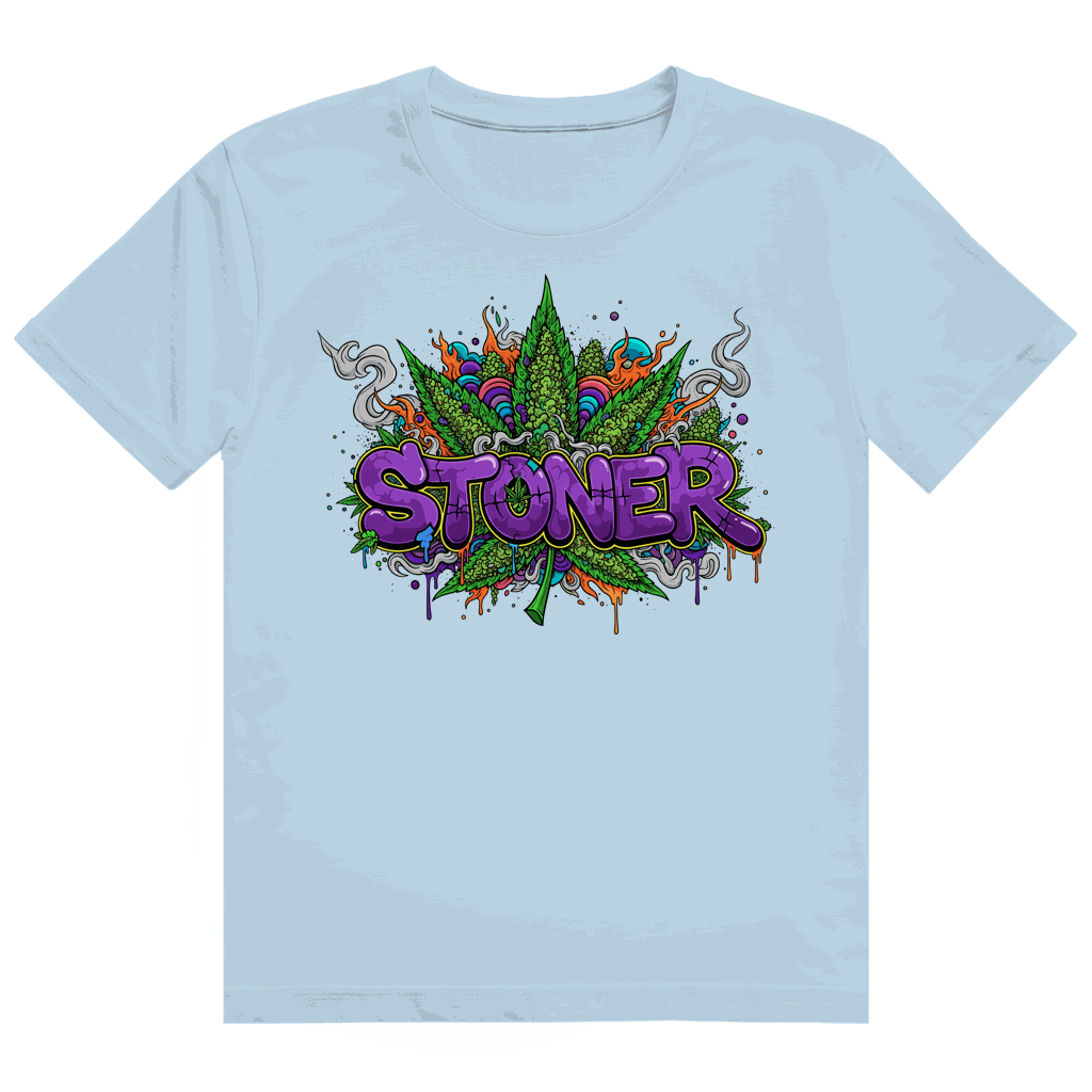 Größentabelle für Heavy Cotton T-Shirt von Division420 mit Stoner Graffiti Art Design