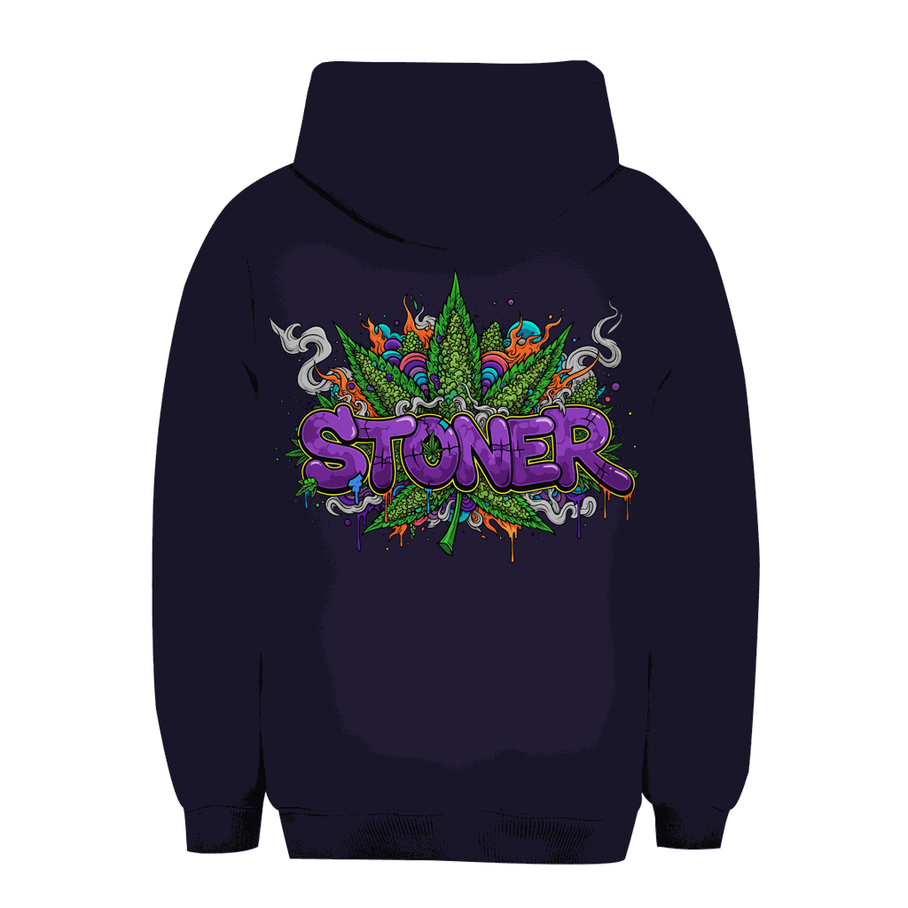 Unisex Oversize Hoodie mit Stoner Graffiti Art urbaner Style und nachhaltige Baumwolle
