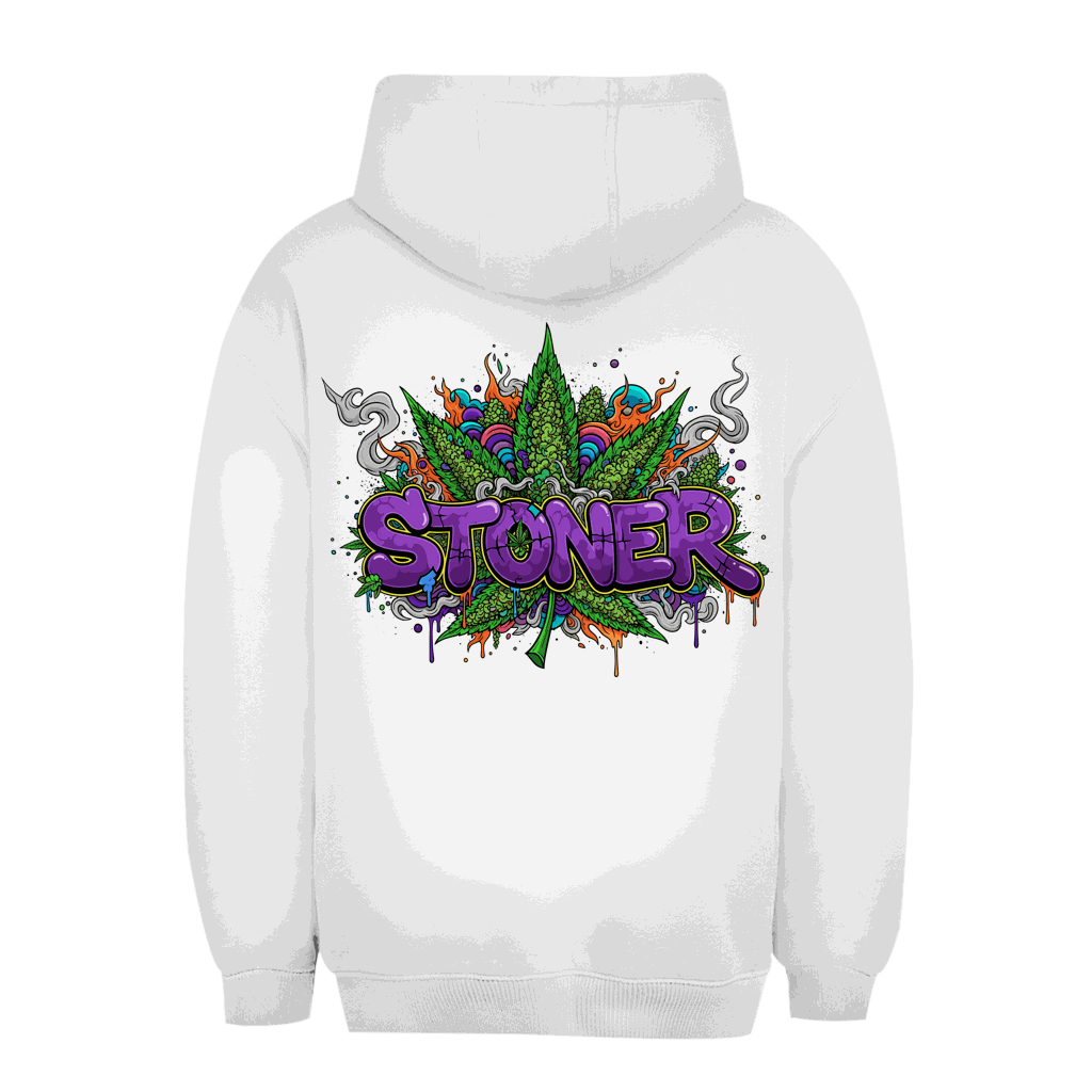 Unisex Oversize Hoodie mit Stoner Graffiti Art urbaner Stil und nachhaltige Baumwolle