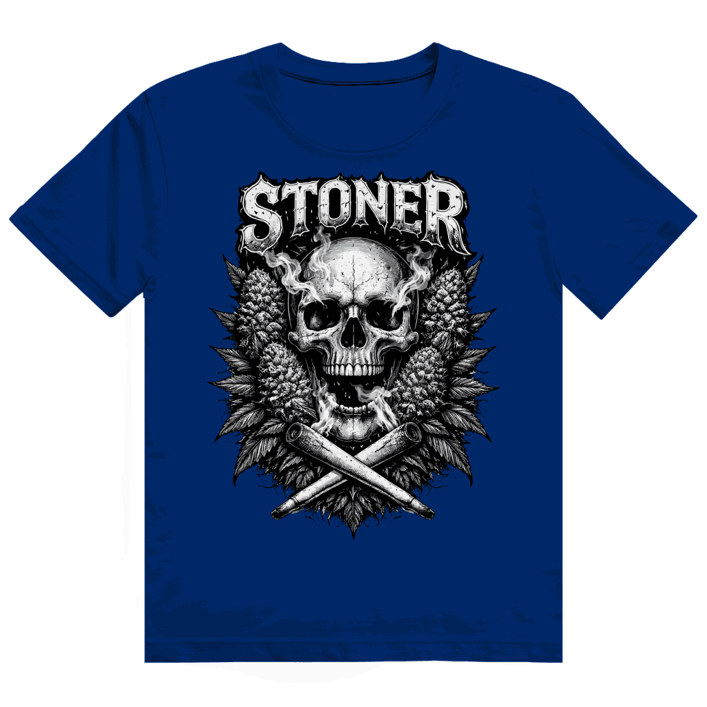 Größentabelle für Heavy Cotton T-Shirt Stoner Skull von Division420