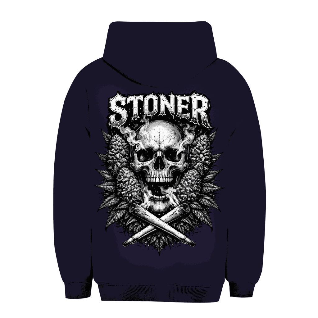 Unisex Oversize Hoodie mit Stoner Skull Design von Division420 in urbanem Stil