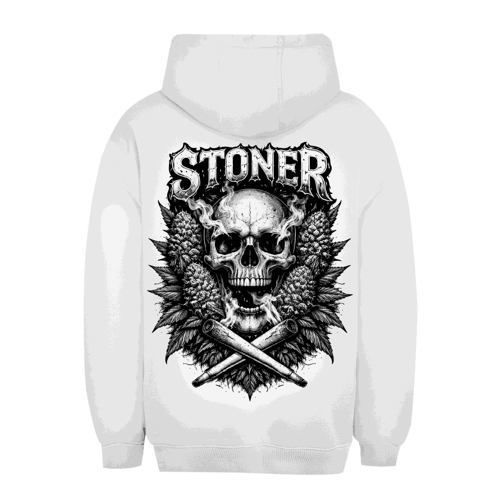 Unisex Oversize Hoodie Stoner Skull urbaner Style komfortabel nachhaltig