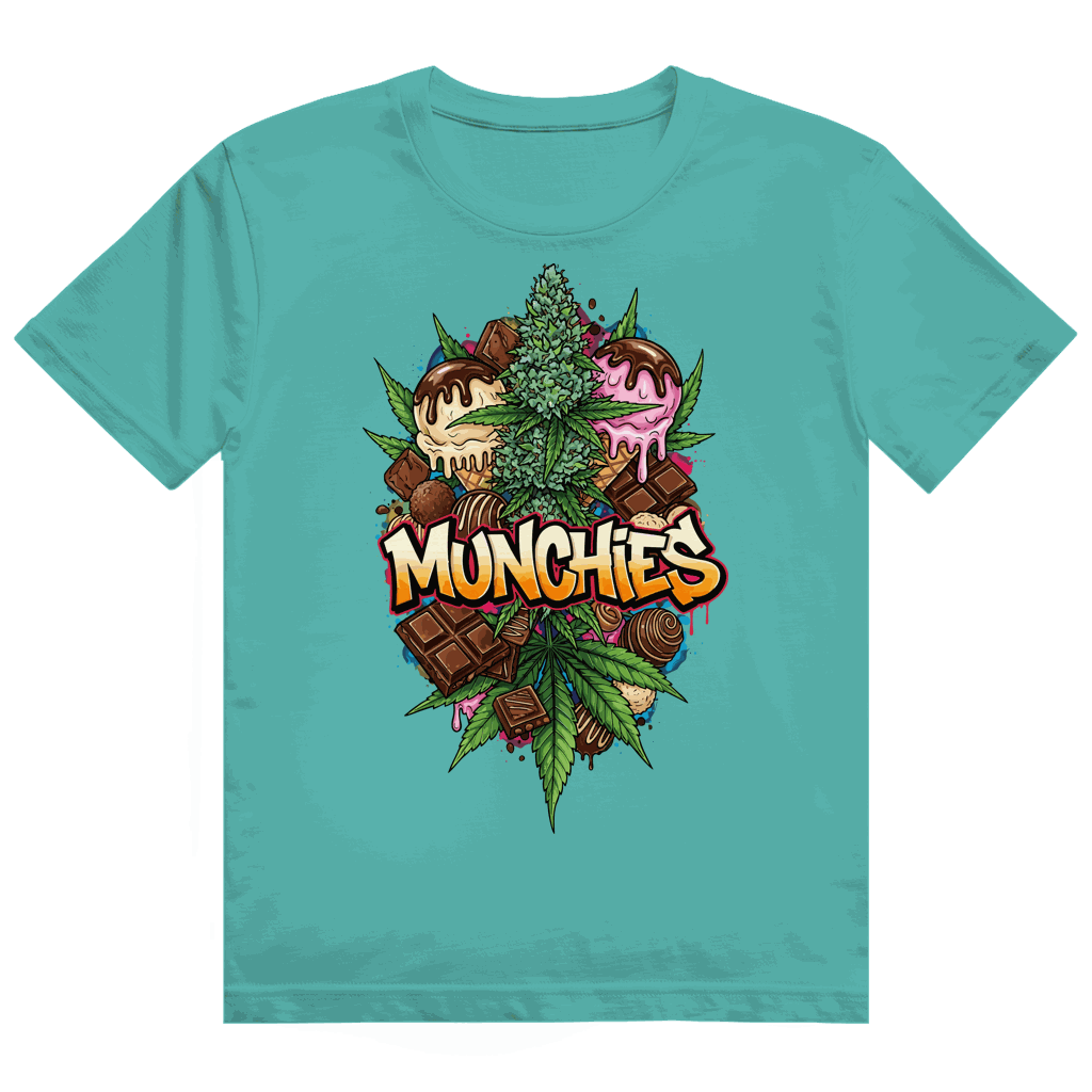 Division420 Heavy Cotton T-Shirt Sweet Munchies in modernem Tubular Fit aus 100% ringgesponnener Baumwolle, nachhaltig und hochwertig