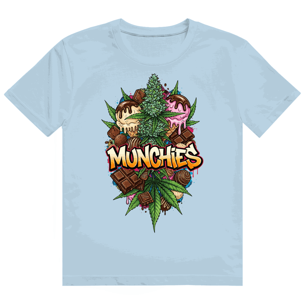 Größentabelle für Division420 Heavy Cotton T-Shirt Sweet Munchies aus 100% Baumwolle