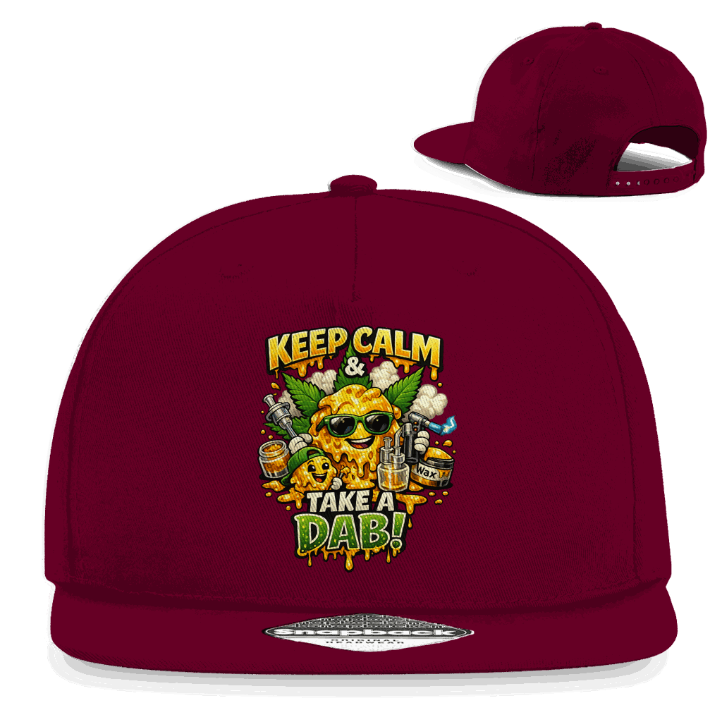 Division420 Snapback Cap mit flachem Schirm und Retro-Verschluss in urbanem Design