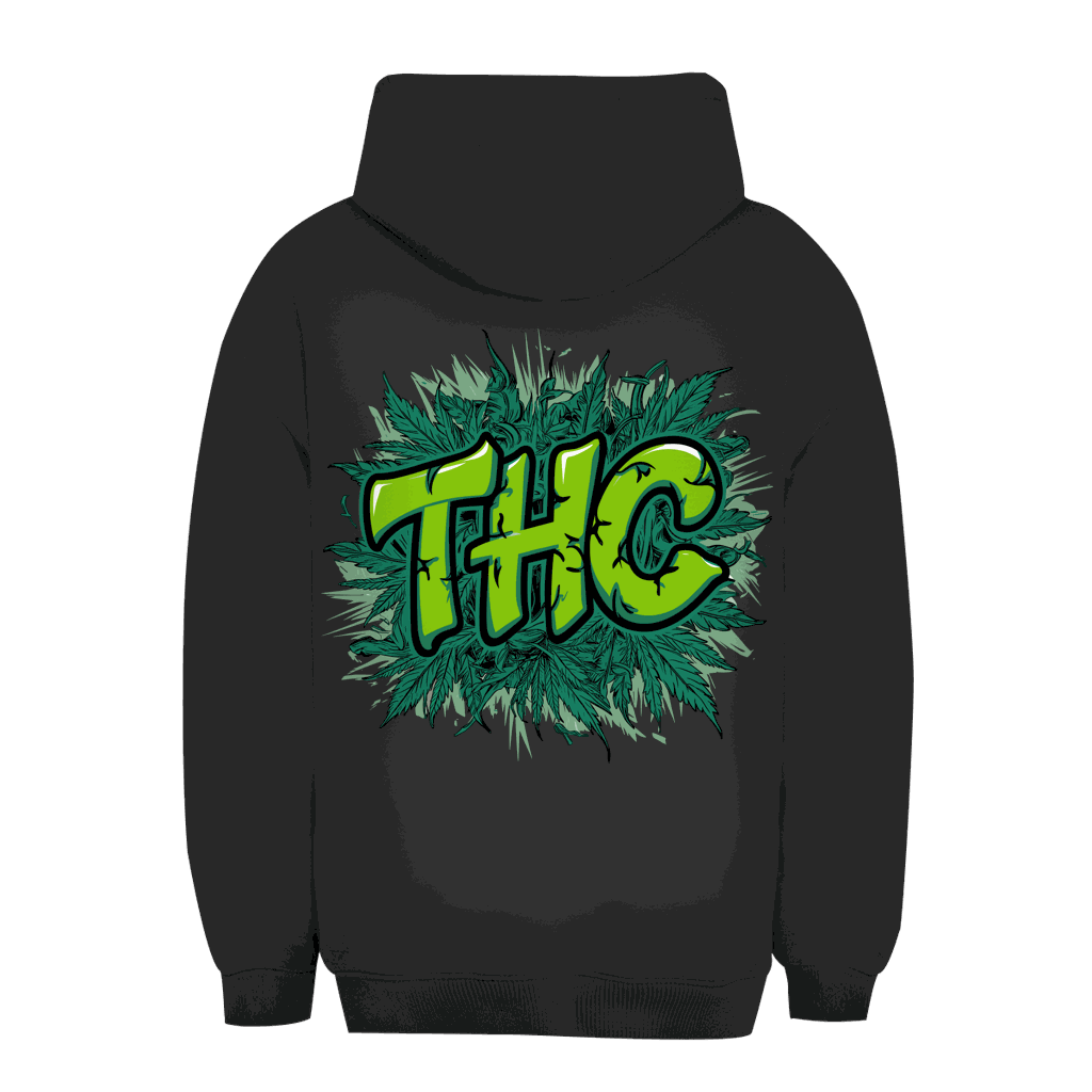Unisex Oversize Hoodie THC von Division420 mit nachhaltigem Baumwollmix und urbanem Style