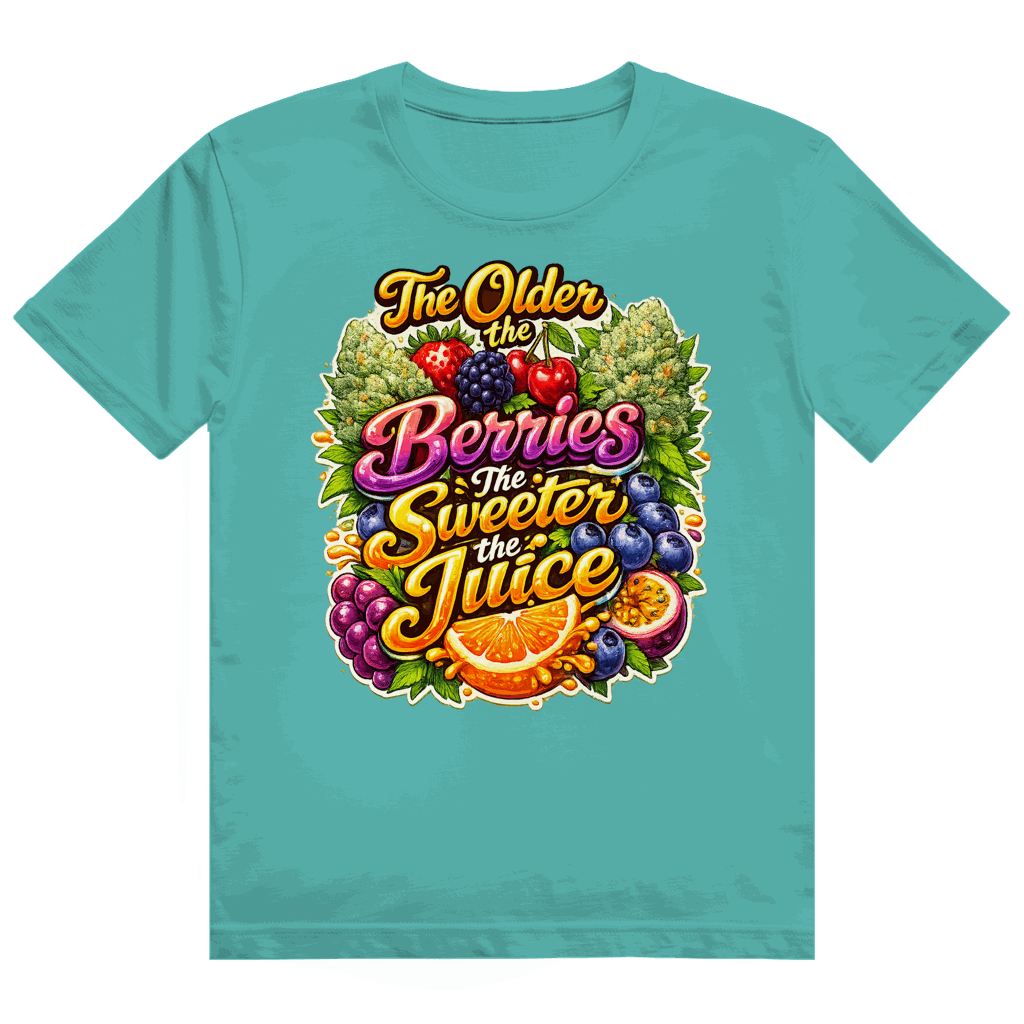 Heavy Cotton T-Shirt Sweet Old Berries mit lockerem Tubular Fit und nachhaltiger Baumwolle