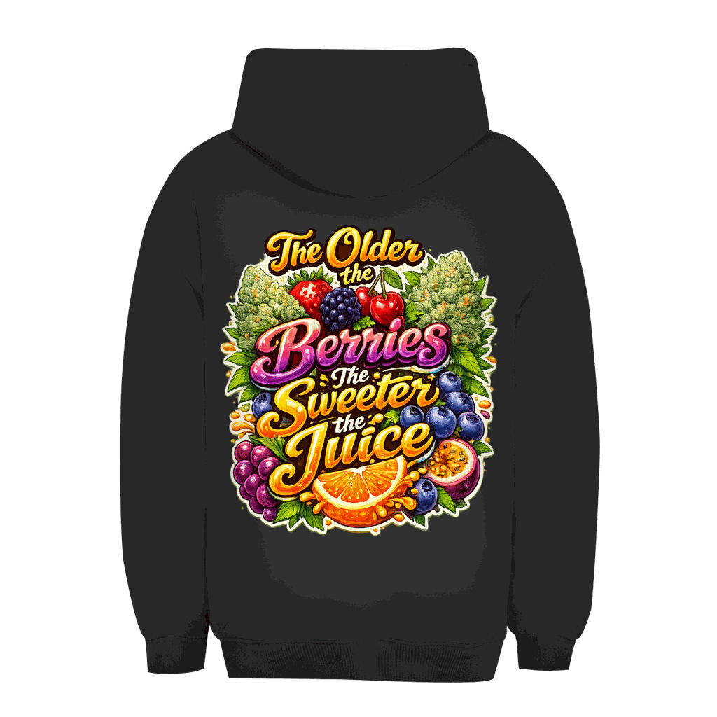 Unisex Oversize Hoodie Sweet Old Berries von Division420 mit entspanntem Urban Style und nachhaltiger Baumwolle