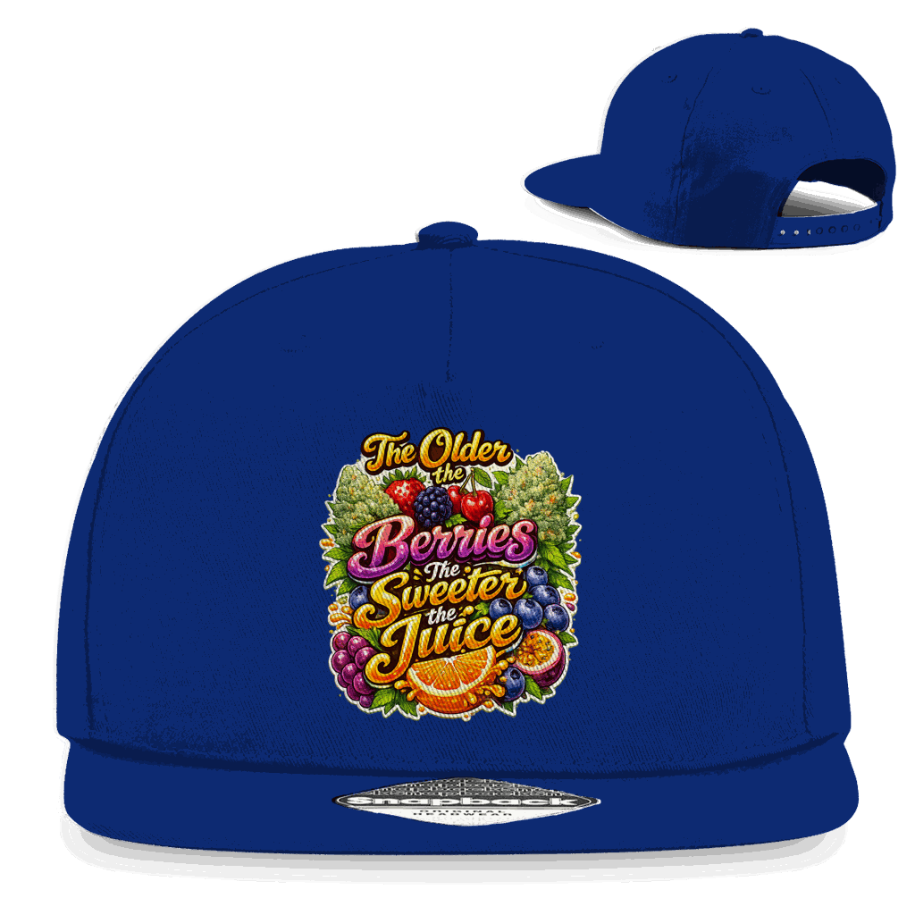 Division420 Snapback Cap Sweet Old Berries aus Baumwoll-Twill mit flachem Schirm und Retro-Snapbackverschluss