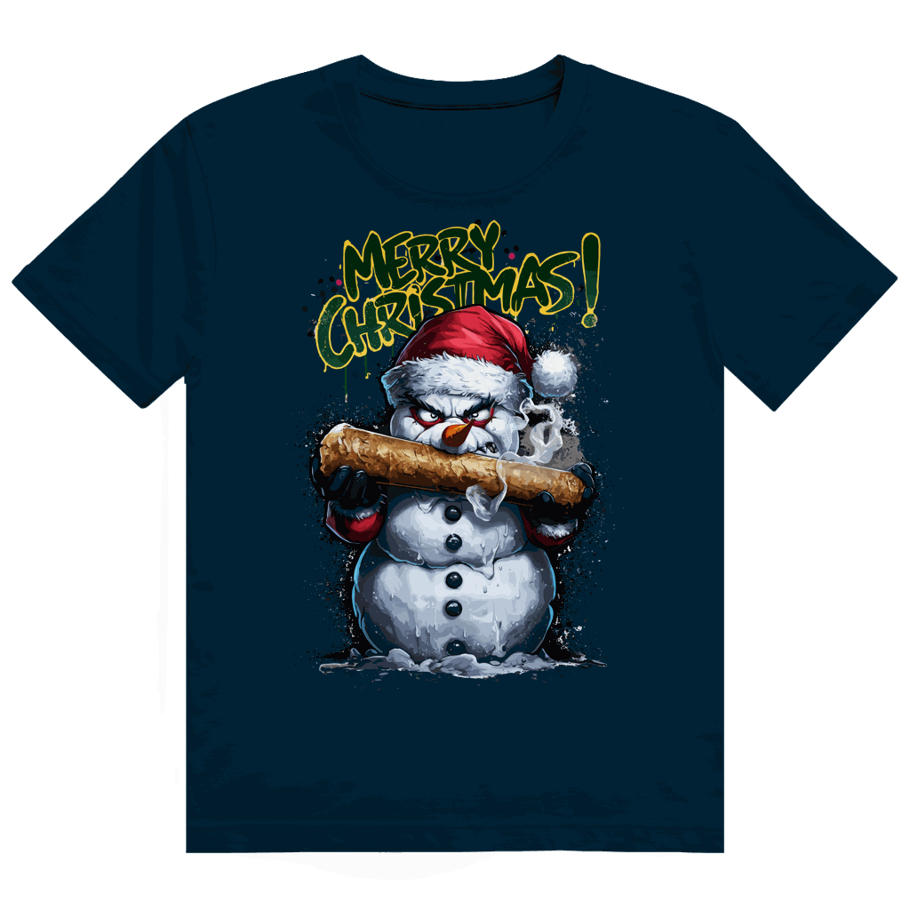 Heavy Cotton T-Shirt The Snowman von Division420 in hochwertiger Baumwolle mit modernem Tubular Fit und nachhaltiger Produktion