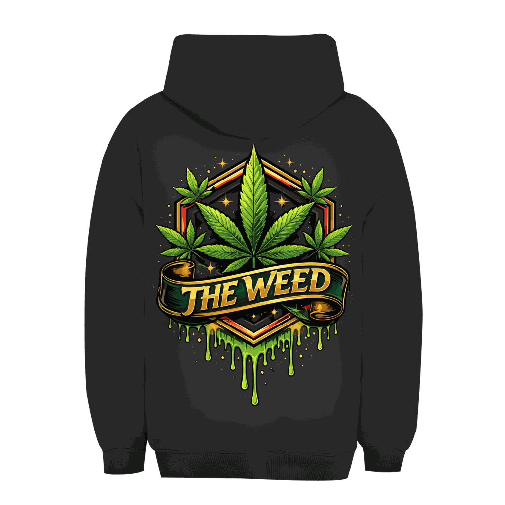 Unisex Oversize Hoodie The Weed von Division420 mit Kapuze und Kängurutasche in urbanem Stil