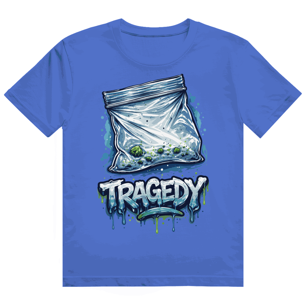 Division420 Heavy Cotton T-Shirt Tragedy in mittlerer Größe mit modernem Tubular Fit und nachhaltiger Baumwolle