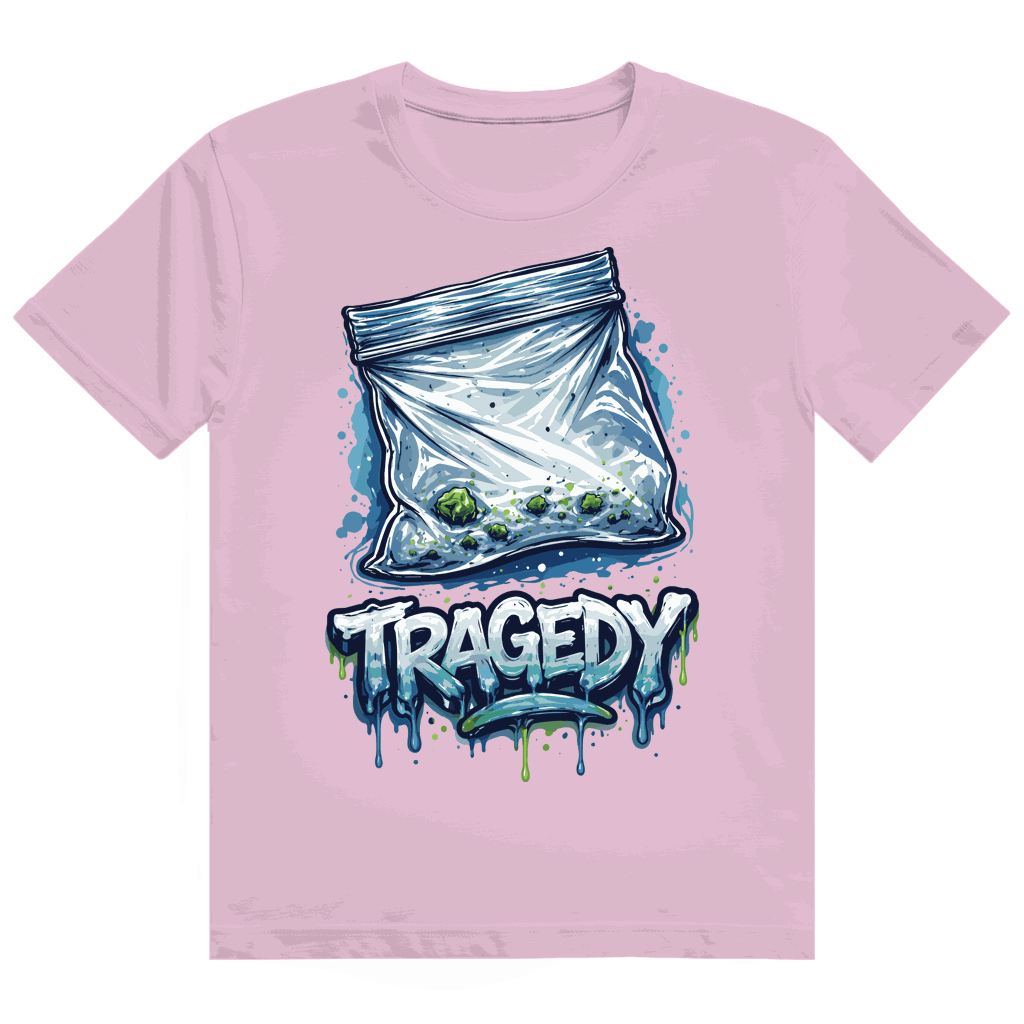 Division420 Heavy Cotton T-Shirt Tragedy in weiß mit hochwertiger Baumwolle und modernem Tubular Fit
