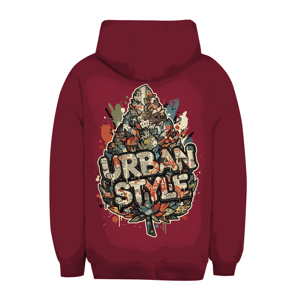 Unisex Oversize Hoodie in Urban Style mit Art Print von Division420, bequem und nachhaltig